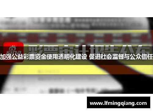 加强公益彩票资金使用透明化建设 促进社会监督与公众信任